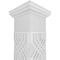 Ekena Millwork Craftsman Classic Square Non-Tapered Atlas Fretwork Column w/ Tuscan Capital & Tuscan Base CC0810ENATLTUTU - alternate 3